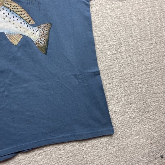 VTG Y2K Guy Harvey Original Fish Graphic T-Shirt Men's L Blue Single Pocket Tee - Picture 6 of 15